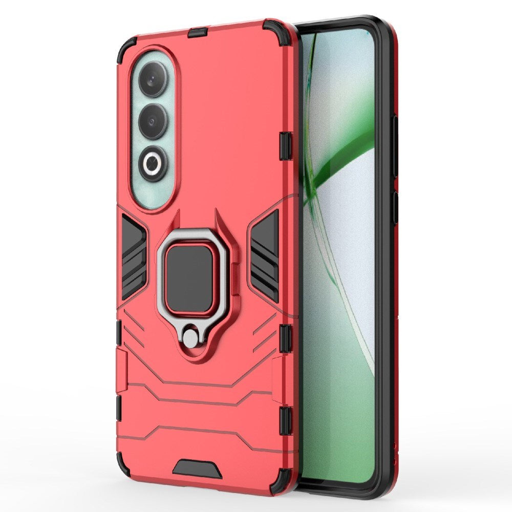 EIDERWOOD OnePlus Nord CE4 (5G) Hybrid Tough Case w. Magnetic Kickstand - Red