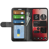 EIDERWOOD Nothing Phone (2a) / (2a) Plus Leather Flip Case with Wallet - Black