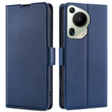 EIDERWOOD Huawei Pura 70 Ultra Flip Case in Faux Leather with Card Holder & Stand Function - Blue