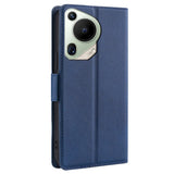 EIDERWOOD Huawei Pura 70 Ultra Flip Case in Faux Leather with Card Holder & Stand Function - Blue