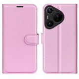 EIDERWOOD Huawei Pura 70 Faux Leather Flip Case with Cardholder & Stand Function - Pink