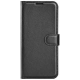 EIDERWOOD Honor 200 Lite Faux Leather Flip Case with Cardholder & Stand Function - Black