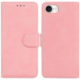 EIDERWOOD iPhone 16e Leatherette Flip Case with Stand Function & Card Holder - Pink