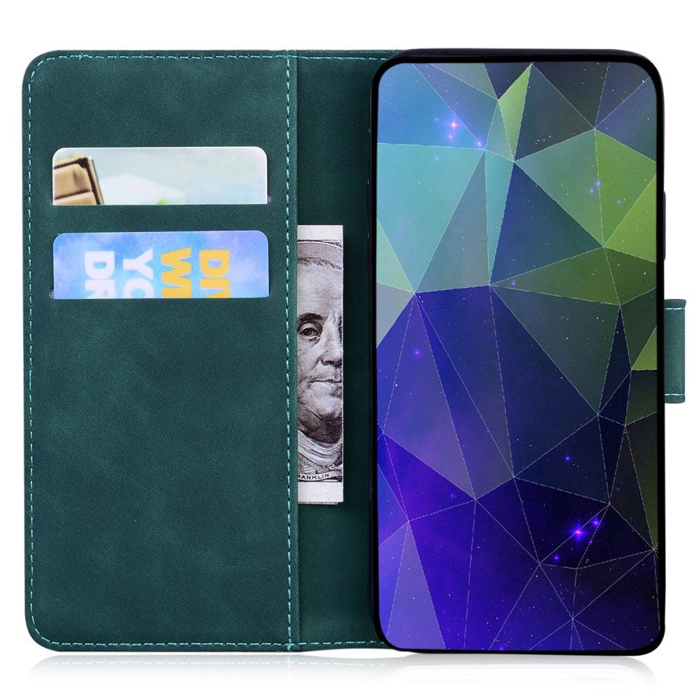 EIDERWOOD iPhone 16e Leatherette Flip Case with Stand Function & Card Holder - Green