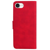 EIDERWOOD iPhone 16e Leatherette Flip Case with Stand Function & Card Holder - Red