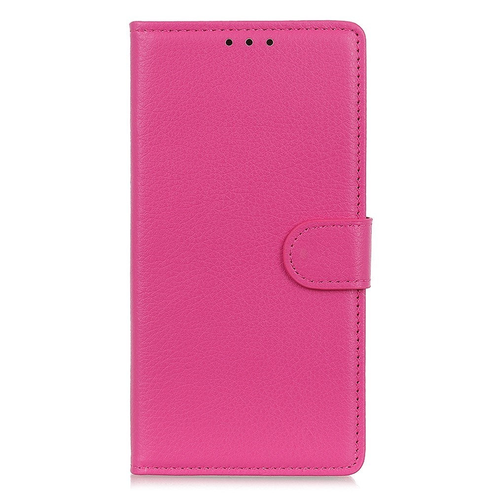 EIDERWOOD iPhone 16 Pro Max Litchi Leather Wallet Case - Pink