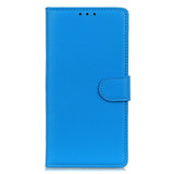 EIDERWOOD iPhone 16 Pro Max Litchi Leather Wallet Case - Blue