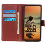 EIDERWOOD iPhone 16 Pro Max Litchi Leather Wallet Case - Brown