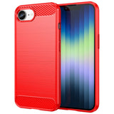 EIDERWOOD iPhone 16e Brushed Carbon Case - Red