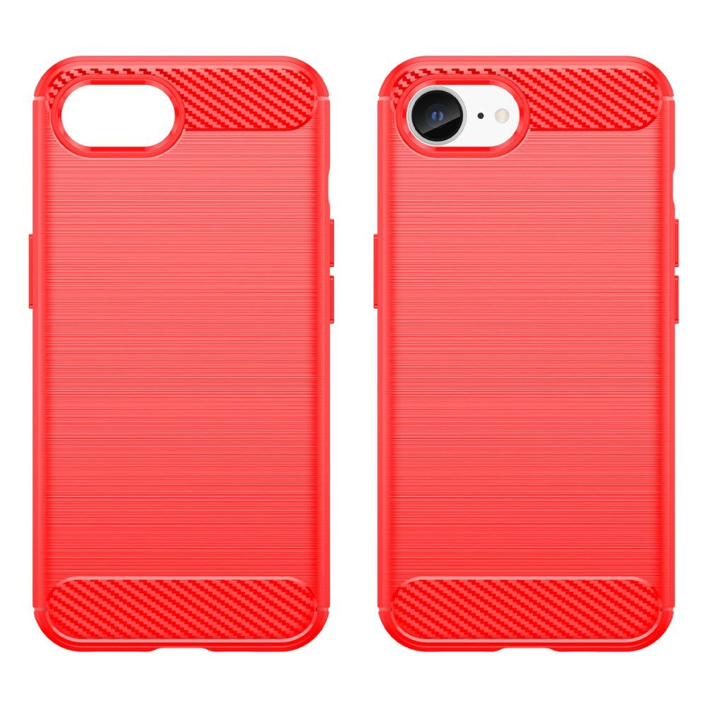 EIDERWOOD iPhone 16e Brushed Carbon Case - Red