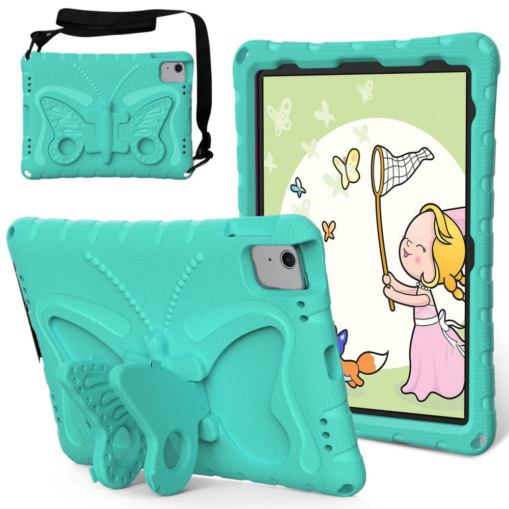 EIDERWOOD iPad Air 11" (2024) Kids Case - Butterfly Kickstand Case - Mint Green