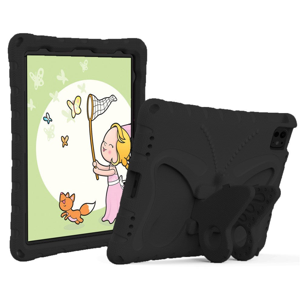 EIDERWOOD iPad Pro 11" (2025 / 2024) Kids Case - Butterfly Kickstand Case - Black