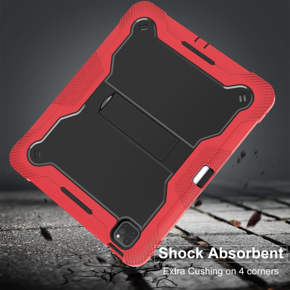 EIDERWOOD iPad Pro 13" (2024) Tough Cover w. Kickstand - Black / Red