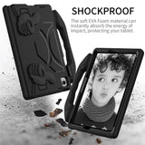 Samsung Galaxy Tab A11+ (Plus) / A9+ (Plus) EIDERWOOD Kids Case - Thumb Kickstand Case - Black