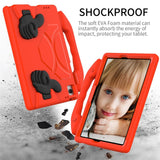 Samsung Galaxy Tab A11+ (Plus) / A9+ (Plus) EIDERWOOD Kids Case - Thumb Kickstand Case - Red