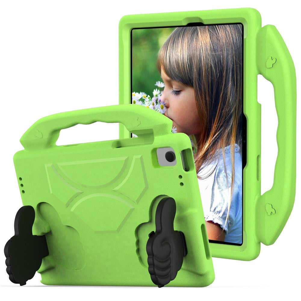 Samsung Galaxy Tab A11+ (Plus) / A9+ (Plus) EIDERWOOD Kids Case - Thumb Kickstand Case - Green