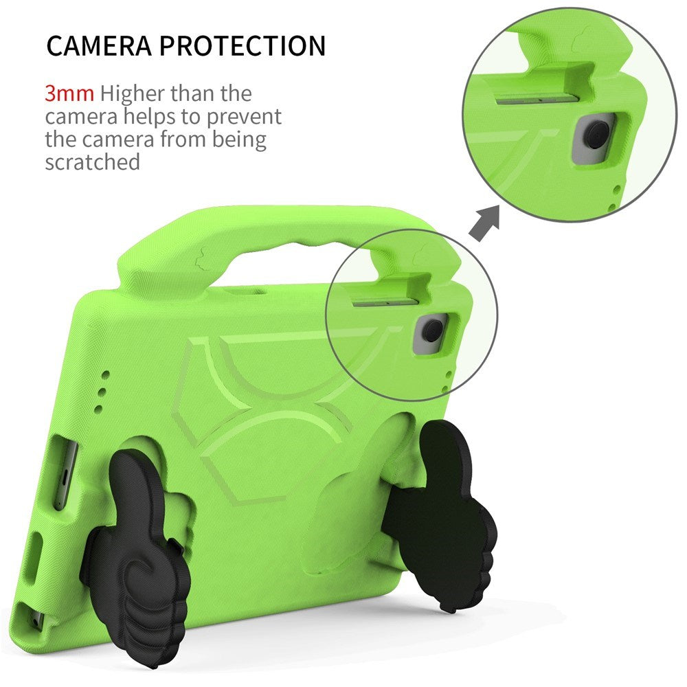 Samsung Galaxy Tab A11+ (Plus) / A9+ (Plus) EIDERWOOD Kids Case - Thumb Kickstand Case - Green