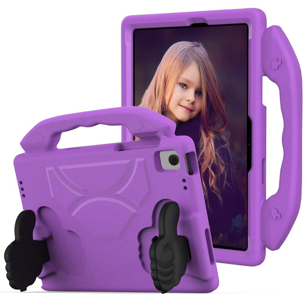 Samsung Galaxy Tab A11+ (Plus) / A9+ (Plus) EIDERWOOD Kids Case - Thumb Kickstand Case - Purple