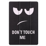 EIDERWOOD Samsung Galaxy Tab S10 Plus Vegan Leather Case with Pattern - "Don't Touch Me"