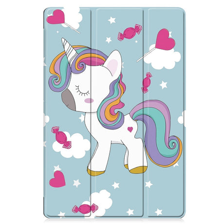 EIDERWOOD Samsung Galaxy Tab S10 Plus Vegan Leather Case with Pattern - Unicorn