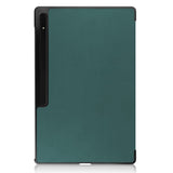 EIDERWOOD Samsung Galaxy Tab S10 Ultra Tri-Fold Leather Case with Stand - Green