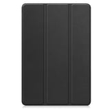 Samsung Galaxy Tab S10 Ultra Tri-Fold Leather Flip Cover with Stand Function & Pencil Holder - Black