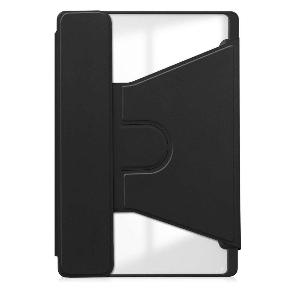 EIDERWOOD Samsung Galaxy Tab S10 Ultra Vegan Leather Case with Rotating Stand Function - Black