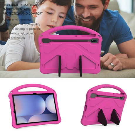 EIDERWOOD Samsung Galaxy Tab S10+ Kids Case with Kickstand - Pink