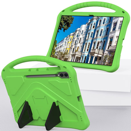 EIDERWOOD Samsung Galaxy Tab S10 Ultra Kids Case with Kickstand - Green