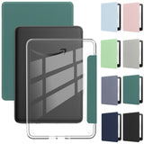 EIDERWOOD Amazon Kindle Paperwhite (2024) Faux Leather Flip Case - Transparent / Dark Blue