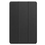 EIDERWOOD Samsung Galaxy Tab S10 FE+ (Plus) Faux Leather Flip Case with Stand Function & Pencil Holder - Black