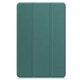 EIDERWOOD Samsung Galaxy Tab S10 FE+ (Plus) Faux Leather Flip Case with Stand Function & Pencil Holder - Green