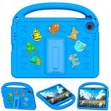 EIDERWOOD Lenovo Tab 10.1" Kids Case with Kickstand & Hand Holder - Blue
