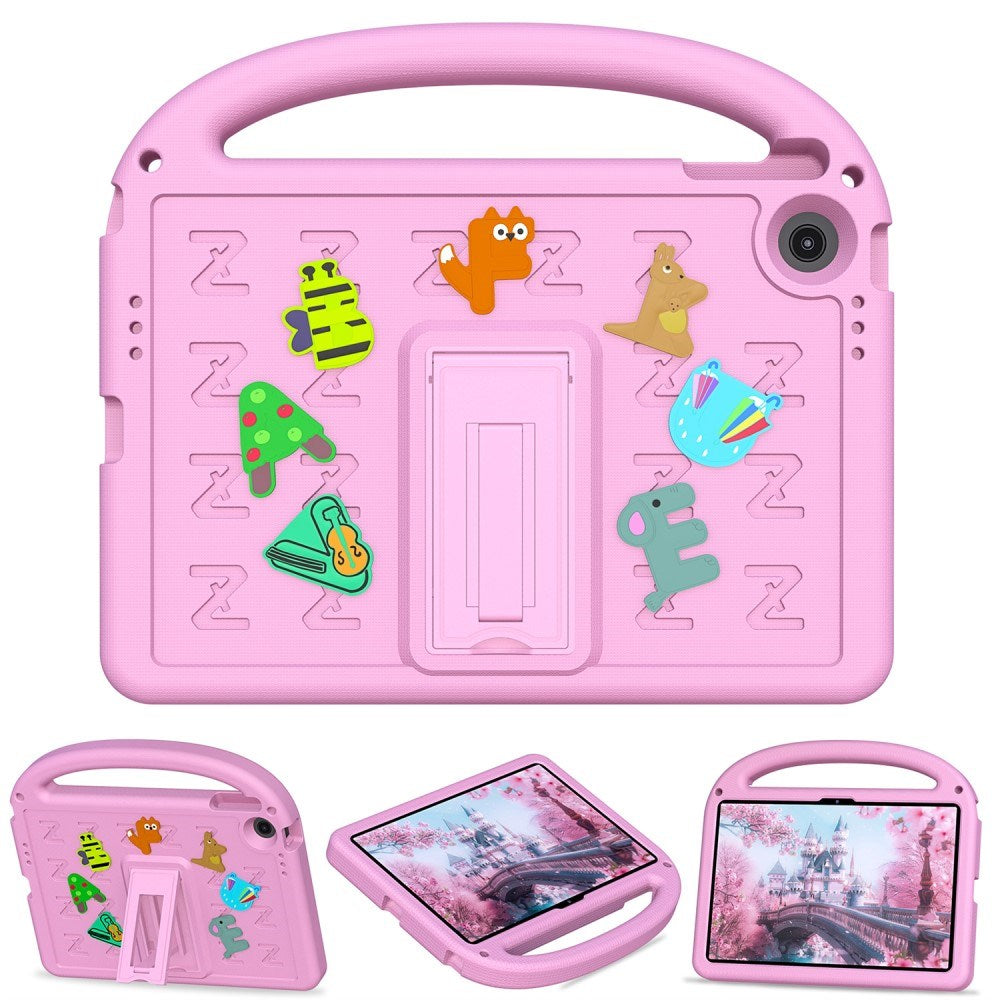 EIDERWOOD Lenovo Tab 10.1" Kids Case with Kickstand & Hand Holder - Pink