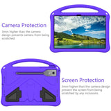 EIDERWOOD Lenovo Idea Tab Pro Anti-Drop Tablet Case with Handle and Kickstand - Purple