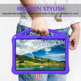EIDERWOOD Lenovo Idea Tab Pro Anti-Drop Tablet Case with Handle and Kickstand - Purple