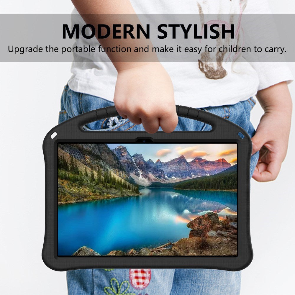 EIDERWOOD Lenovo Idea Tab Pro Anti-Drop Tablet Case with Handle and Kickstand - Black