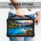 EIDERWOOD Samsung Galaxy Tab S10 FE+ (Plus) Anti-Drop Tablet Case with Handle and Kickstand - Black