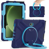 Samsung Galaxy Tab Active5 Pro / Active4 Pro EIDERWOOD Hybrid Plastic Kids Case w. Kickstand & Strap - Blue