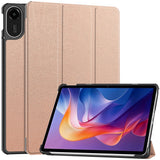 Xiaomi Redmi Pad 2 EIDERWOOD Leather Flip Case - Rose Gold