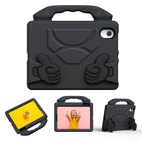 EIDERWOOD iPad Mini (2024 / 2021) Kids Case with Thumb Kickstand - Black