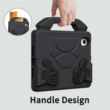 EIDERWOOD iPad Mini (2024 / 2021) Kids Case with Thumb Kickstand - Black