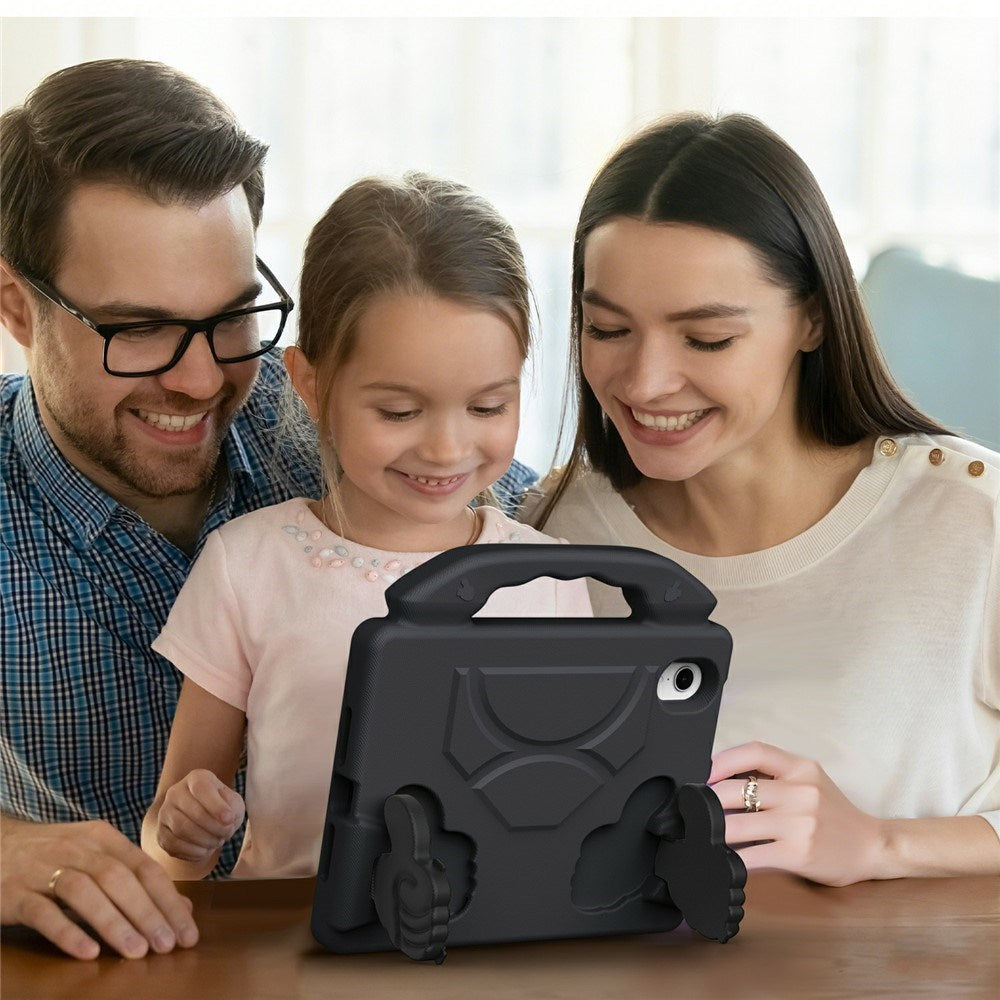 EIDERWOOD iPad Mini (2024 / 2021) Kids Case with Thumb Kickstand - Black