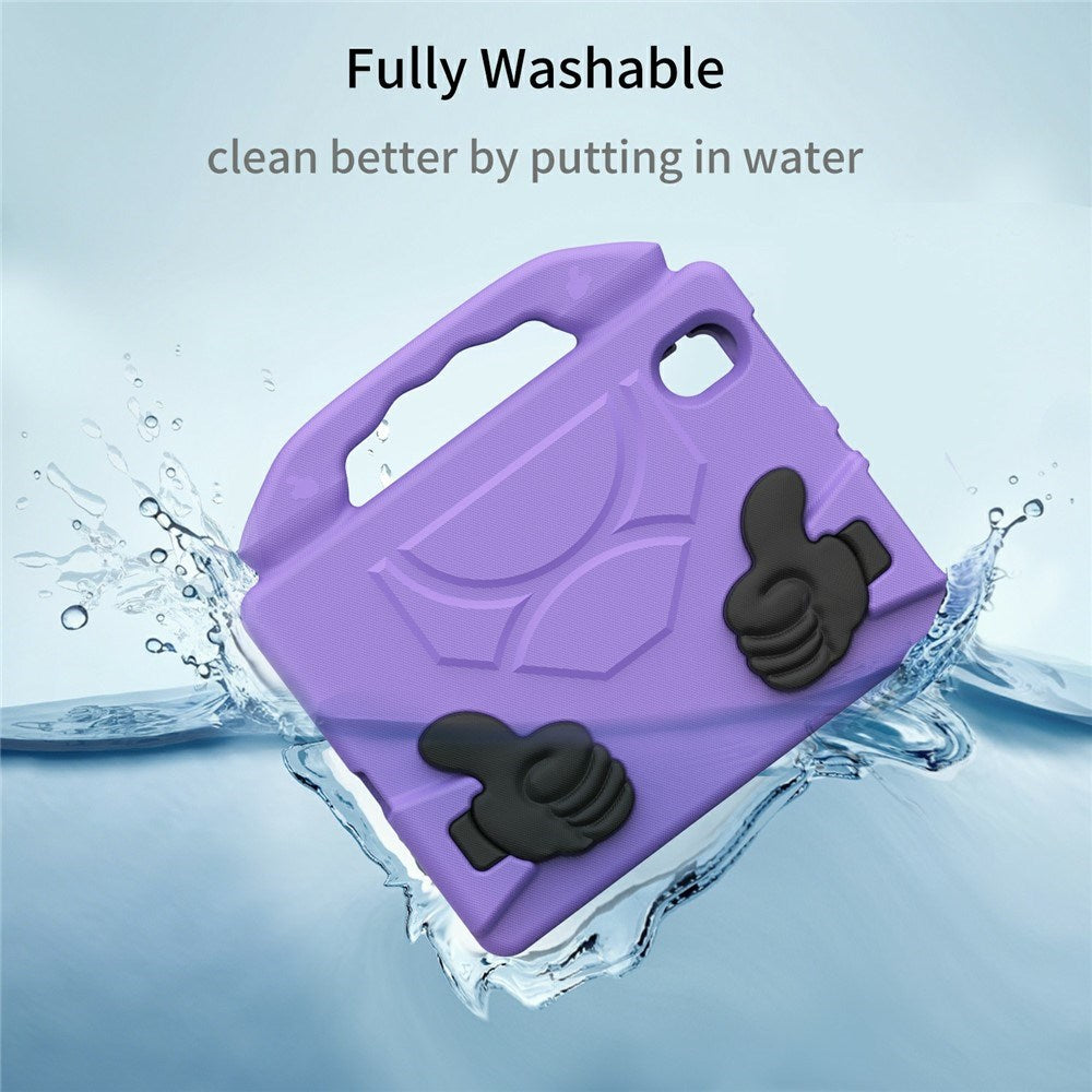 EIDERWOOD iPad Mini (2024 / 2021) Kids Case with Thumb Kickstand - Purple