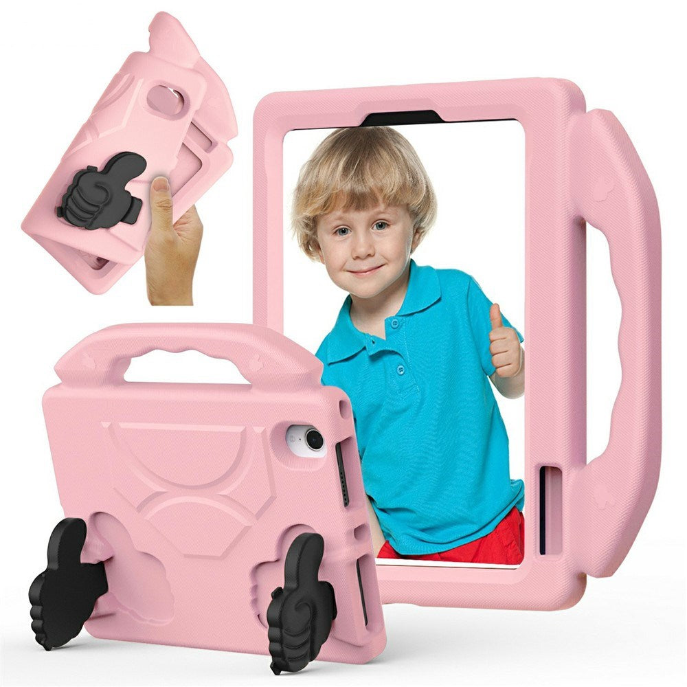 EIDERWOOD iPad Mini (2024 / 2021) Kids Case with Thumb Kickstand - Pink