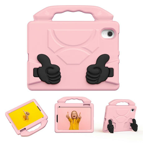 EIDERWOOD iPad Mini (2024 / 2021) Kids Case with Thumb Kickstand - Pink