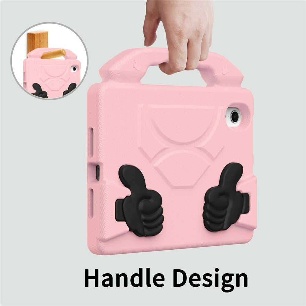 EIDERWOOD iPad Mini (2024 / 2021) Kids Case with Thumb Kickstand - Pink