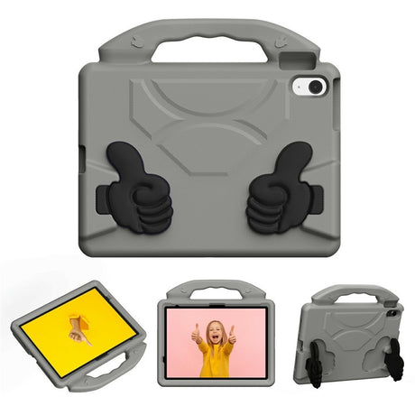 EIDERWOOD iPad 11" (2025) / Air 11" (2025 / 2024) / 10.9" (2024 / 2022) Kids Case with Thumb Kickstand - Grey