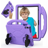 EIDERWOOD iPad 11" (2025) / Air 11" (2025 / 2024) / 10.9" (2024 / 2022) Kids Case with Thumb Kickstand - Purple