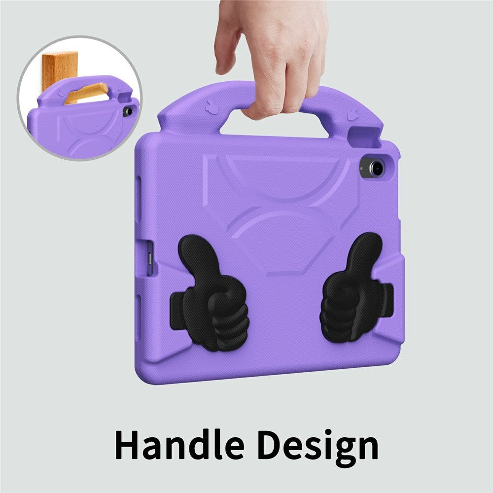 EIDERWOOD iPad 11" (2025) / Air 11" (2025 / 2024) / 10.9" (2024 / 2022) Kids Case with Thumb Kickstand - Purple